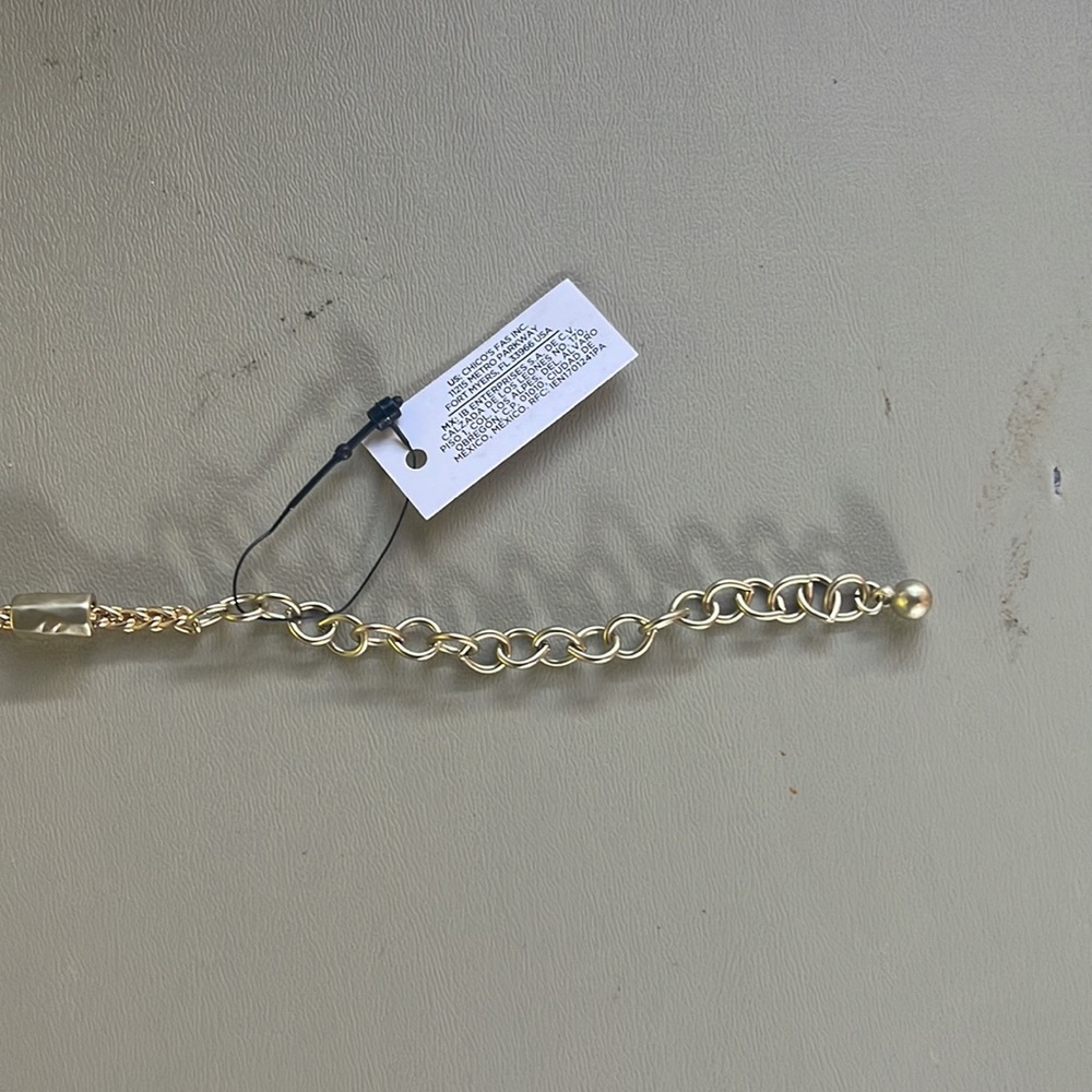 Chicos gold tone Y Necklace, NWT - Picture 7 of 7